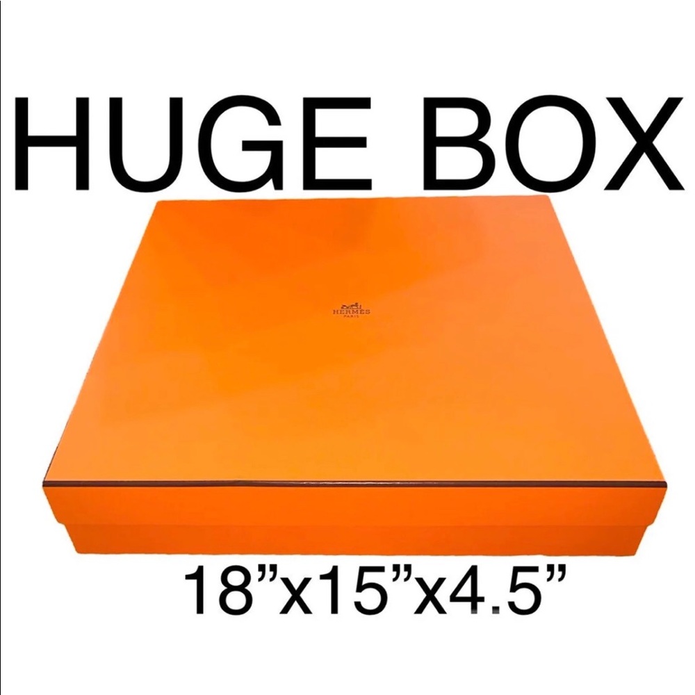 New Condn Hermes Box empty Huge XL Shoes Sneakers Storage Replacement Gift Decor